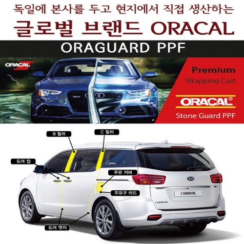 [ORACAL] 더뉴카니발 전용 ORAGUARD PPF 필름 세트 공동구매