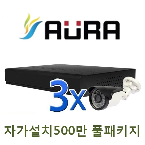PM-04L [1TB 포함] [AHD 400만 & 500만 적외선] CCTV 3세트 풀패키지