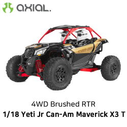 엑시얼 예주니 (예티주니어) AXIAL 1/18 Yeti Jr Can-Am Maverick X3 T 4WD Brushed RTR H-AXI90069