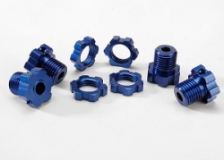 휠 허브 스플라인 AX5353X Wheel hubs splined 17mm (blue-anodized) (4)/ wheel nuts splined 17mm (blue-anodized) (4)/ screw pins 4x13mm (with threadlock) (4)