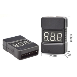 리포알람 BX100 Hotrc Low Voltage Meter Tester BX100 High Accuracy 0.01V 2 In1 RC Lipo Battery Led 1S-8S Buzzer Alarm BX100