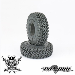핏불 타이어 1.9" 110 x 37 Pitbull Braven Berserker Alien Compound 1.9inch Crawler Tire 2 pcs w/ Foam Inserts   H-PB9017AK