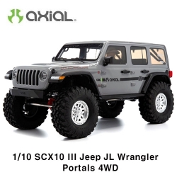 (지프 JL 랭글러) 조립완료품 RTR SCX10III Jeep JLU Wrangler w/Portals,Gray:1/10 RTR H-AXI03003T1