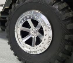 RC ﻿트랙사스 TRX-6 전용 알루미늄 메탈 휠커버 & 휠캡 Traxxas Wheels HTW-09