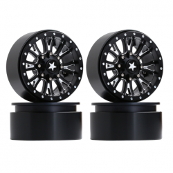 블랙 8스포크 비드락 휠 2.2 Aluminum beadlock wheels (Black) (4) W226232BK8
