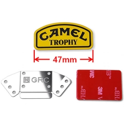 카멜 트로피 1/10 Metal Sticker Camel Trophy Badge LOGO with Mount for D90 D110  GAX0107A