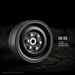블랙, 메탈 비드락휠 1.9 SR03 beadlock wheels  (2) - GM70187 GM70184