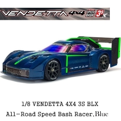 ARRMA 1/8 VENDETTA 4X4 3S BLX Brushless All-Road Speed Bash Racer ARA4319V3