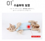 고양이중성화복 애견수술 환부 그루밍방지 수술복