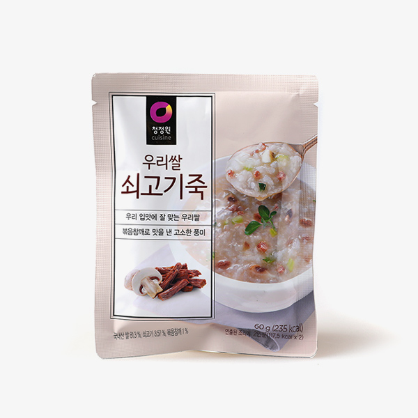 청정원 우리쌀 쇠고기죽 60g