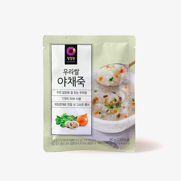 청정원 우리쌀 야채죽 60g